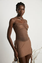 Rivi kurdele mini elbise