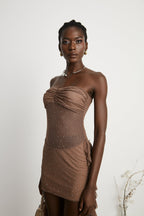 Rivi kurdele mini elbise