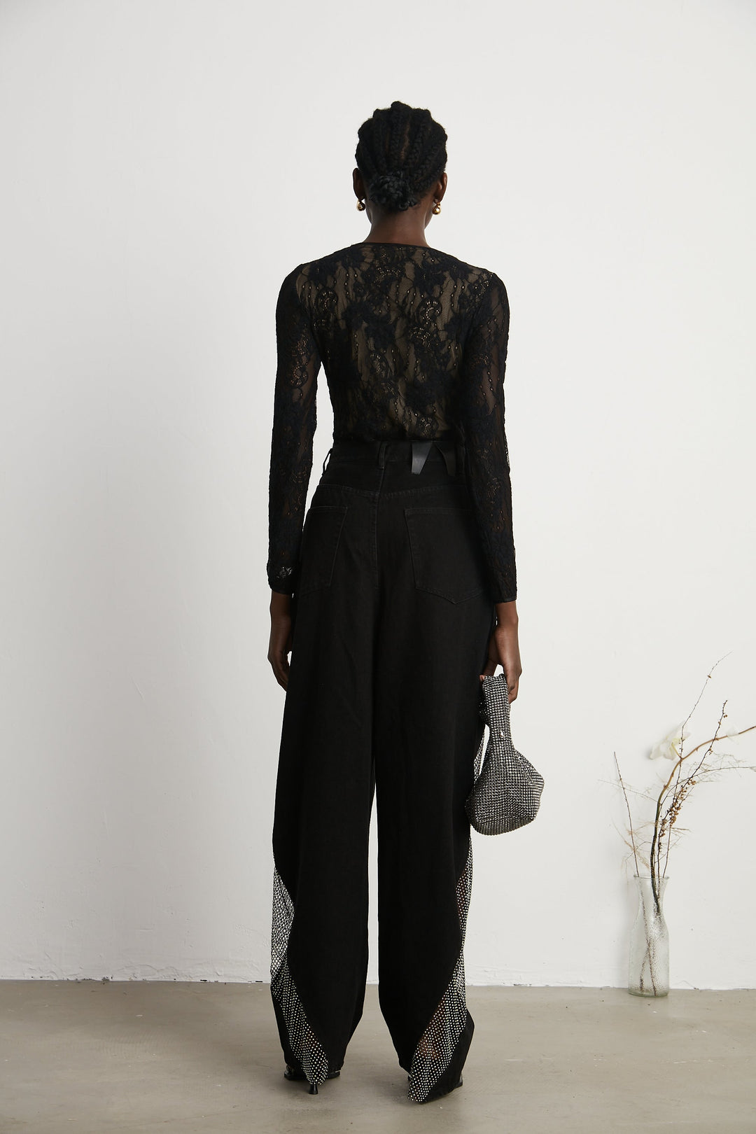 Thérèse geniş paça kot pantolon