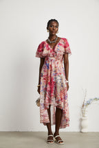 Caroline midi elbise