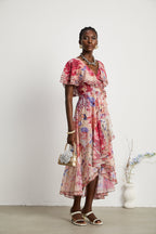 Caroline midi elbise