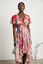 Caroline midi elbise