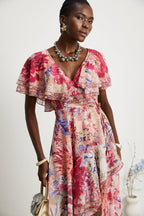 Caroline midi elbise