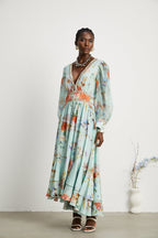 Jailina çiçek maksi elbise