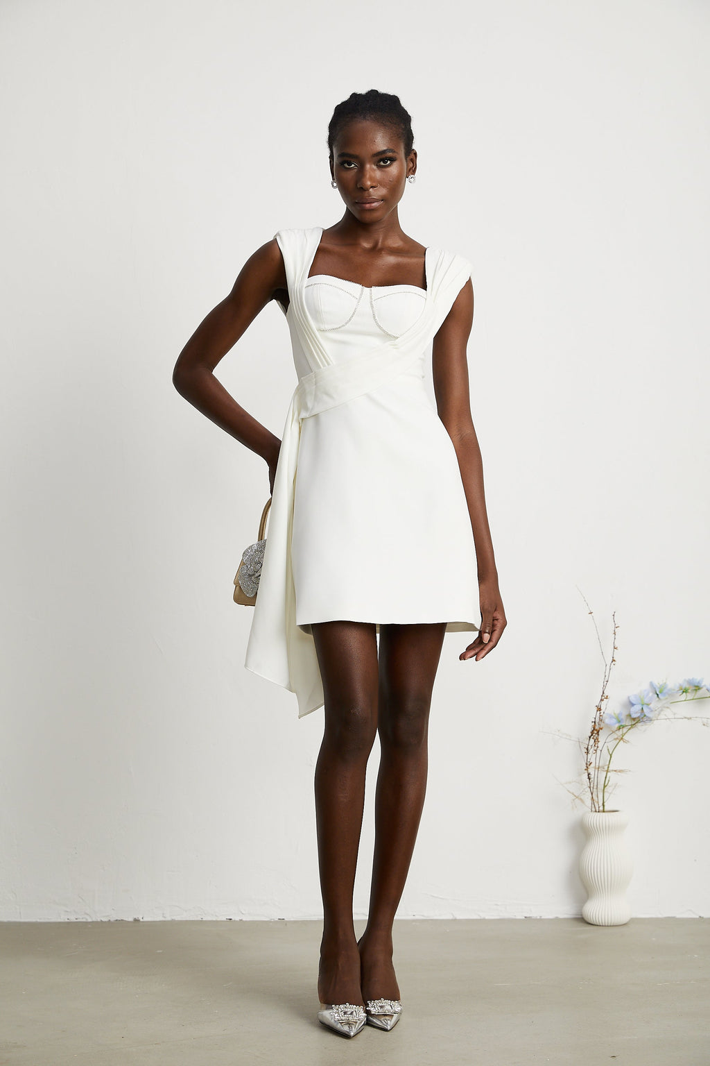 Solange kurdele mini elbise