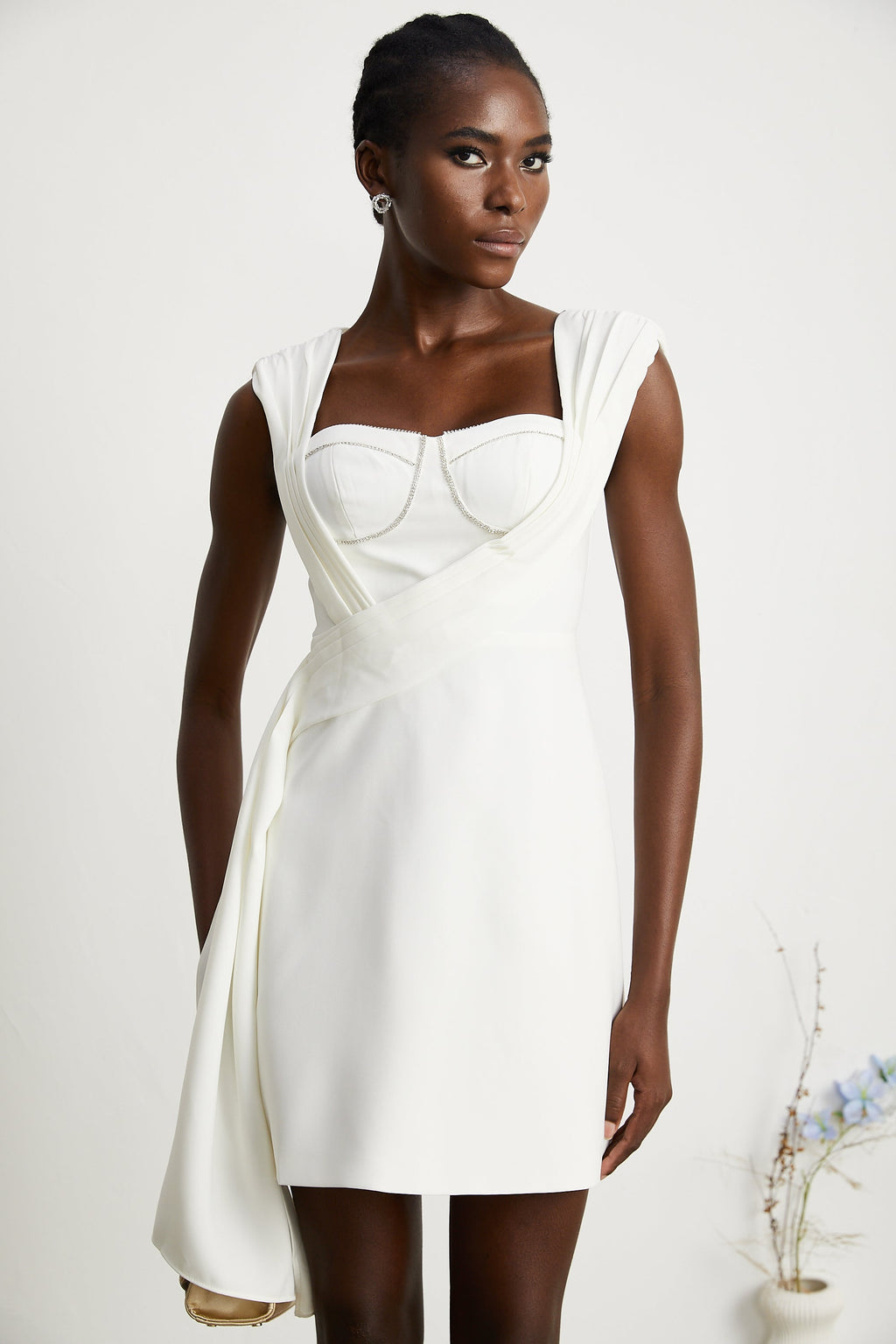 Solange kurdele mini elbise