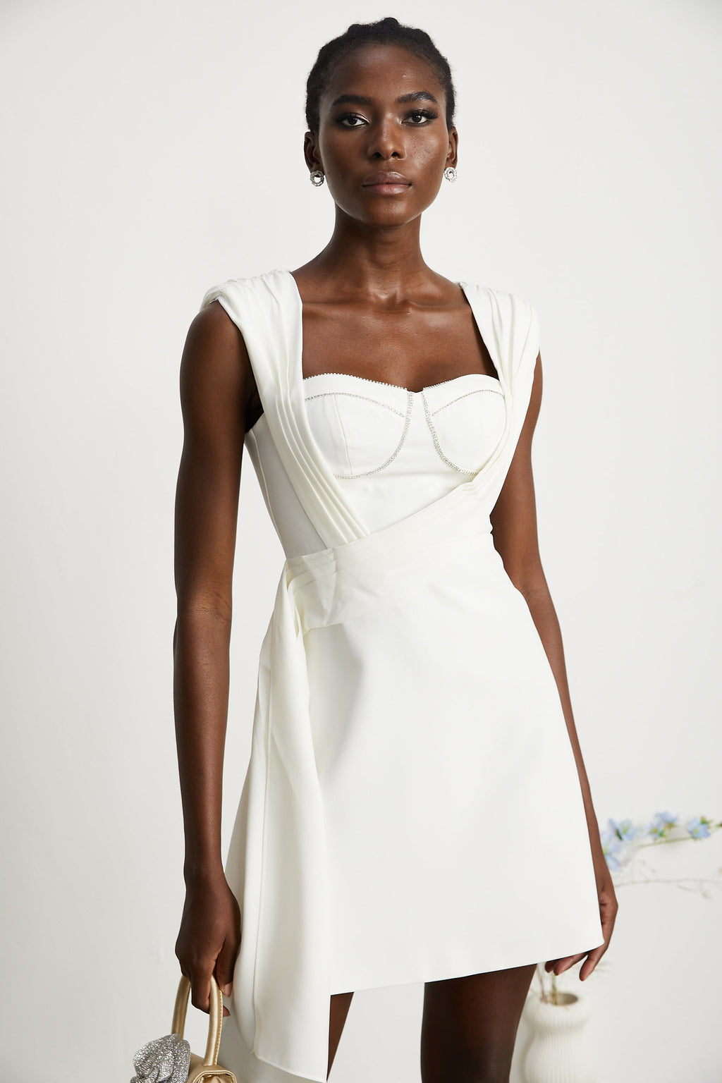 Solange kurdele mini elbise