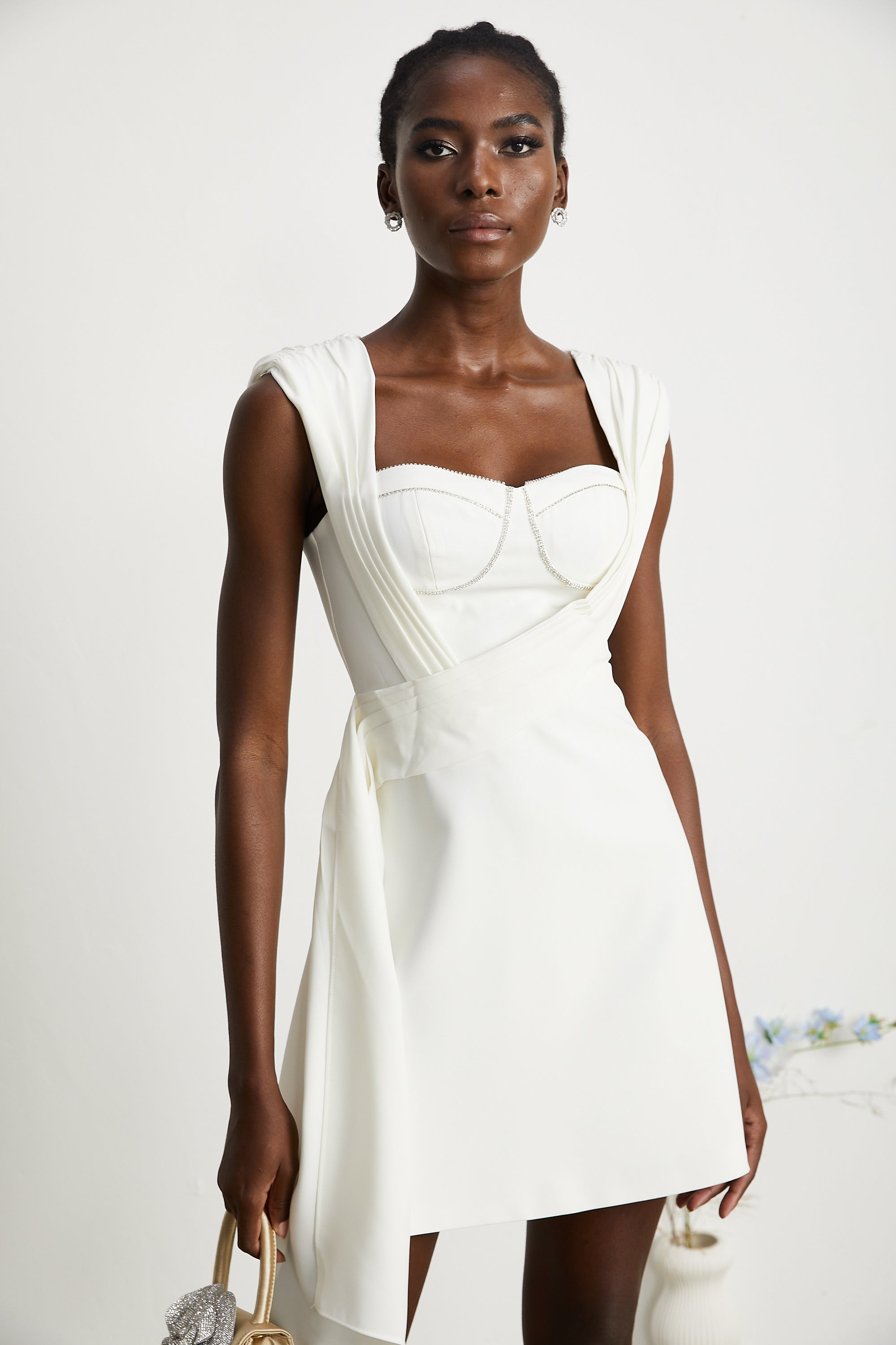 Solange kurdele mini elbise