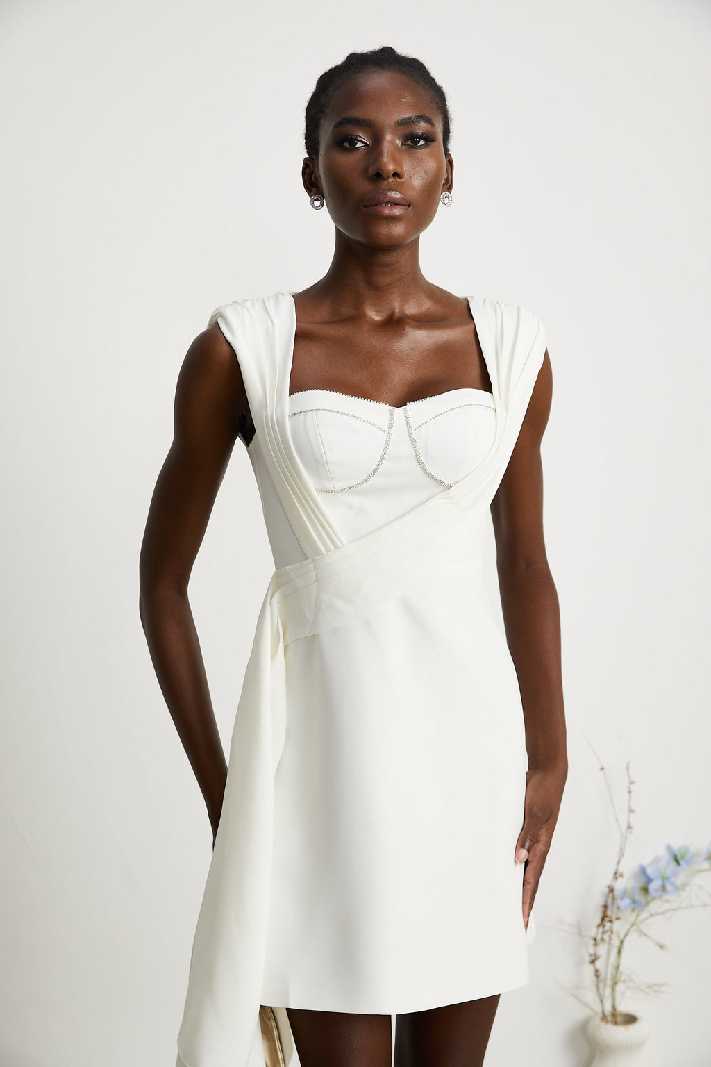 Solange kurdele mini elbise