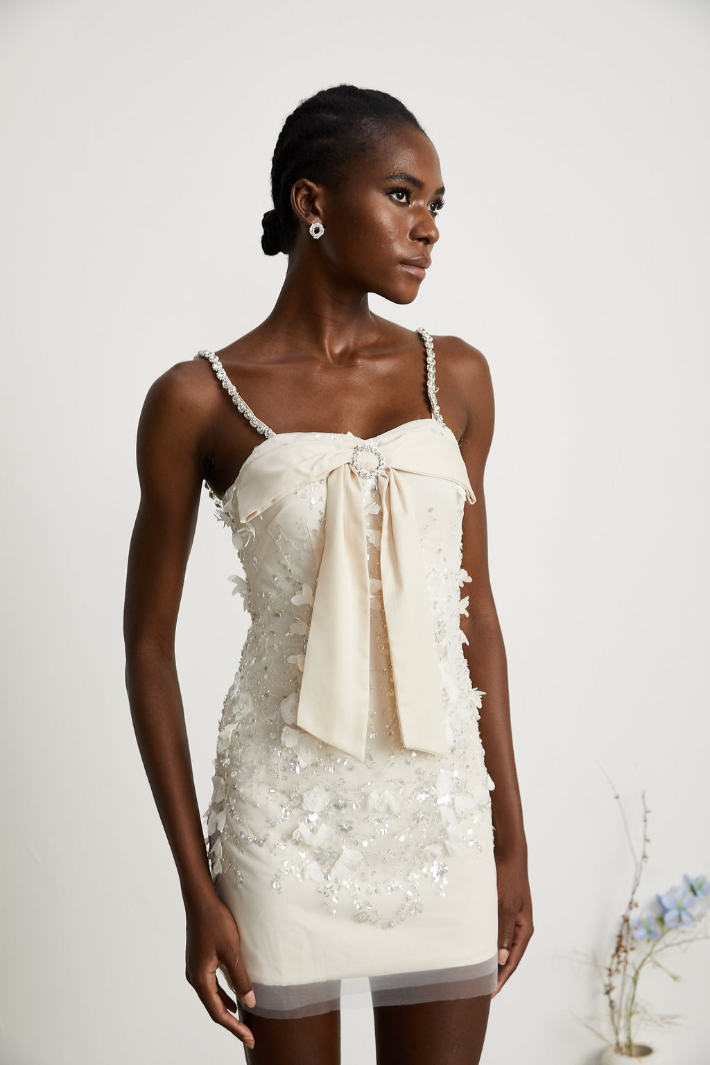 Payet Süslü Mini Elbise