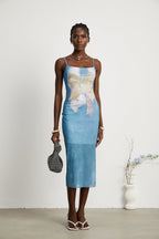 Pénélope fiyonk midi elbise