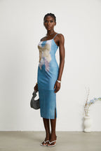 Pénélope fiyonk midi elbise