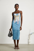 Pénélope fiyonk midi elbise