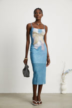 Pénélope fiyonk midi elbise