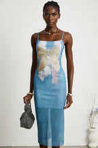 Pénélope fiyonk midi elbise