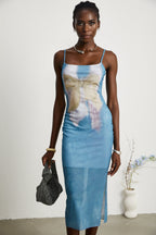 Pénélope fiyonk midi elbise