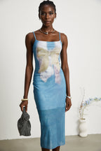 Pénélope fiyonk midi elbise