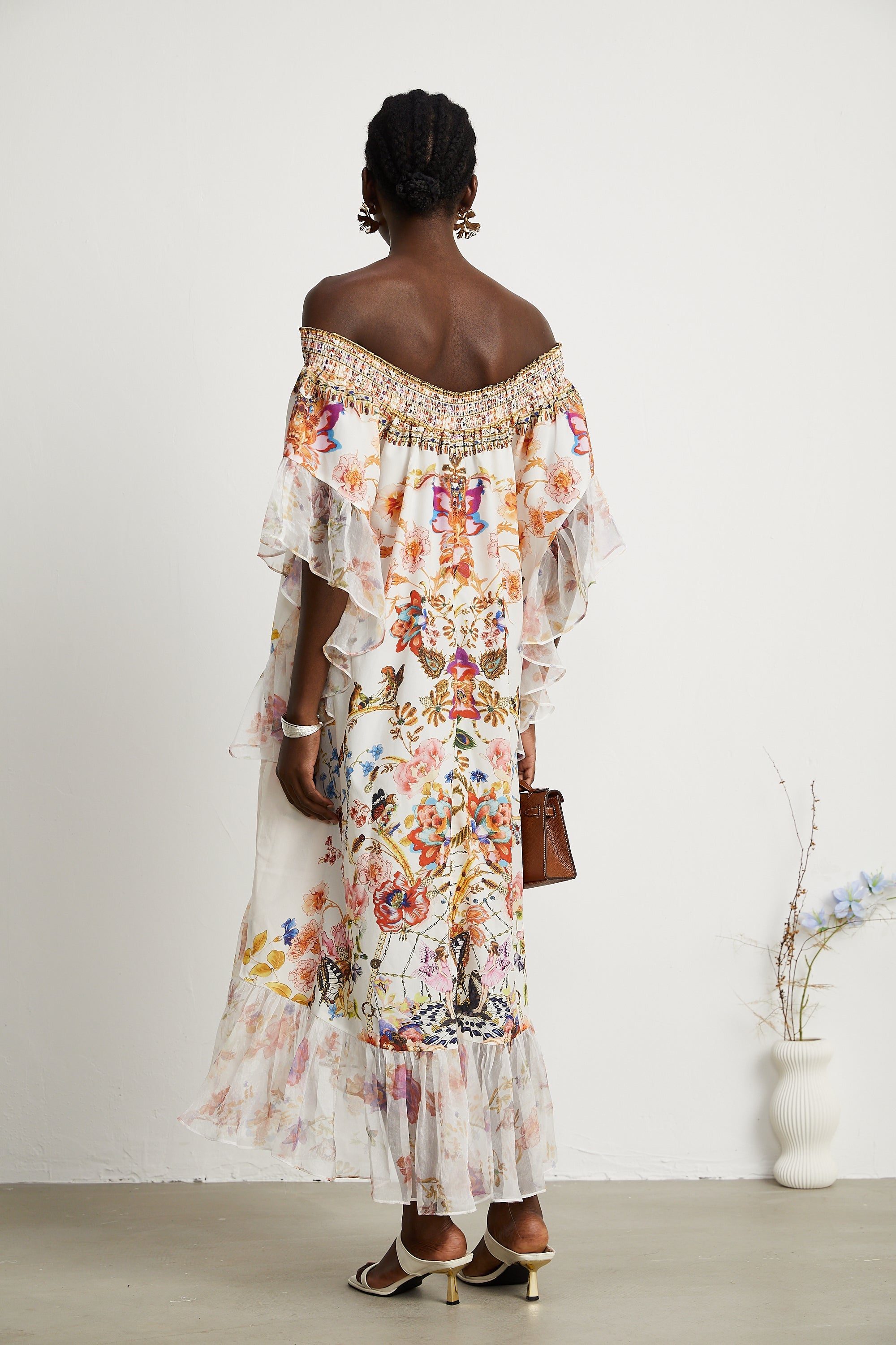 Capucine midi elbise