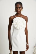 Leonida çiçek mini elbise