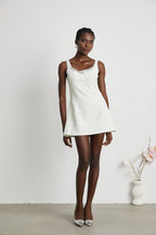 Noémie süslemeli mini elbise