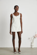 Noémie süslemeli mini elbise