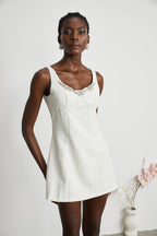 Noémie süslemeli mini elbise