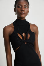 Émilie dekolte mini elbise