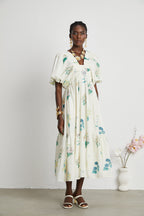 Cyrielle desen midi elbise