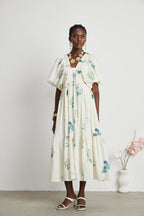 Cyrielle desen midi elbise