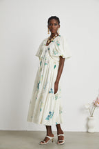 Cyrielle desen midi elbise