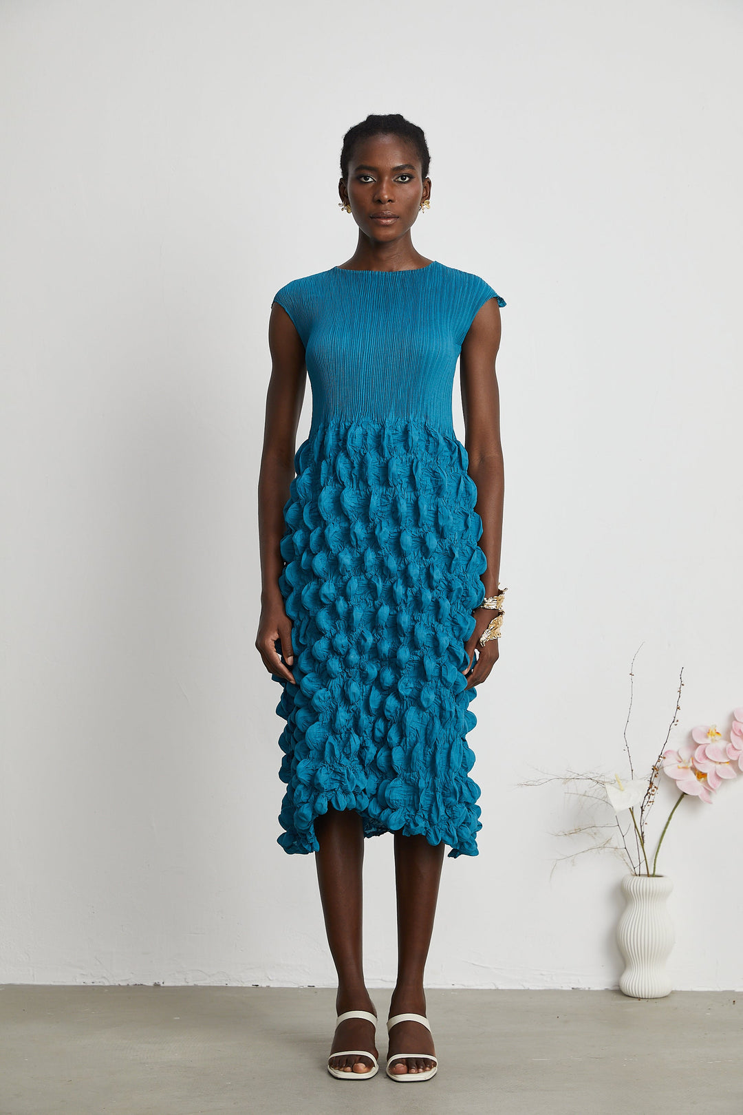 Estelle midi elbise