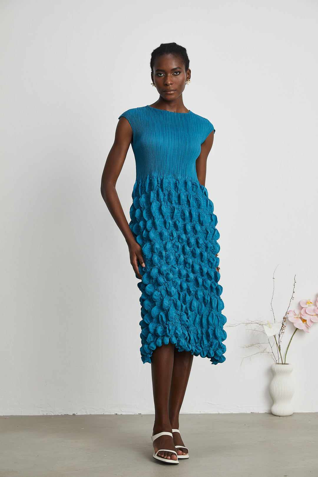 Estelle midi elbise