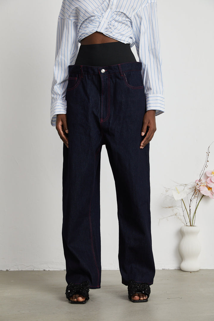 Korska streç kot pantolon