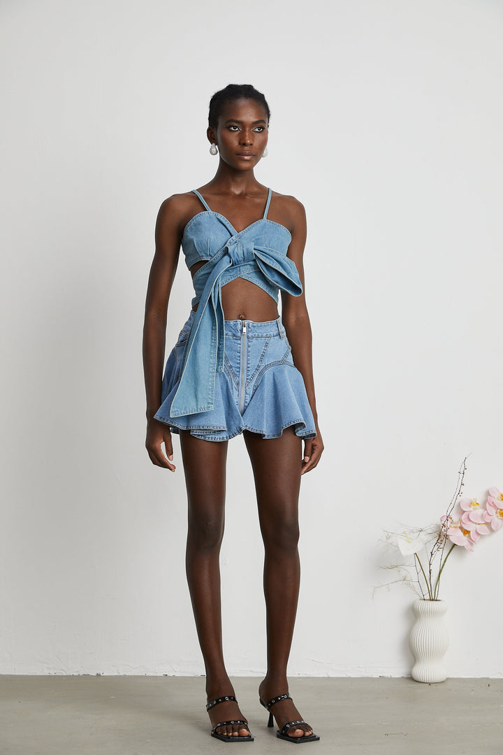 Capucine fırfır etek