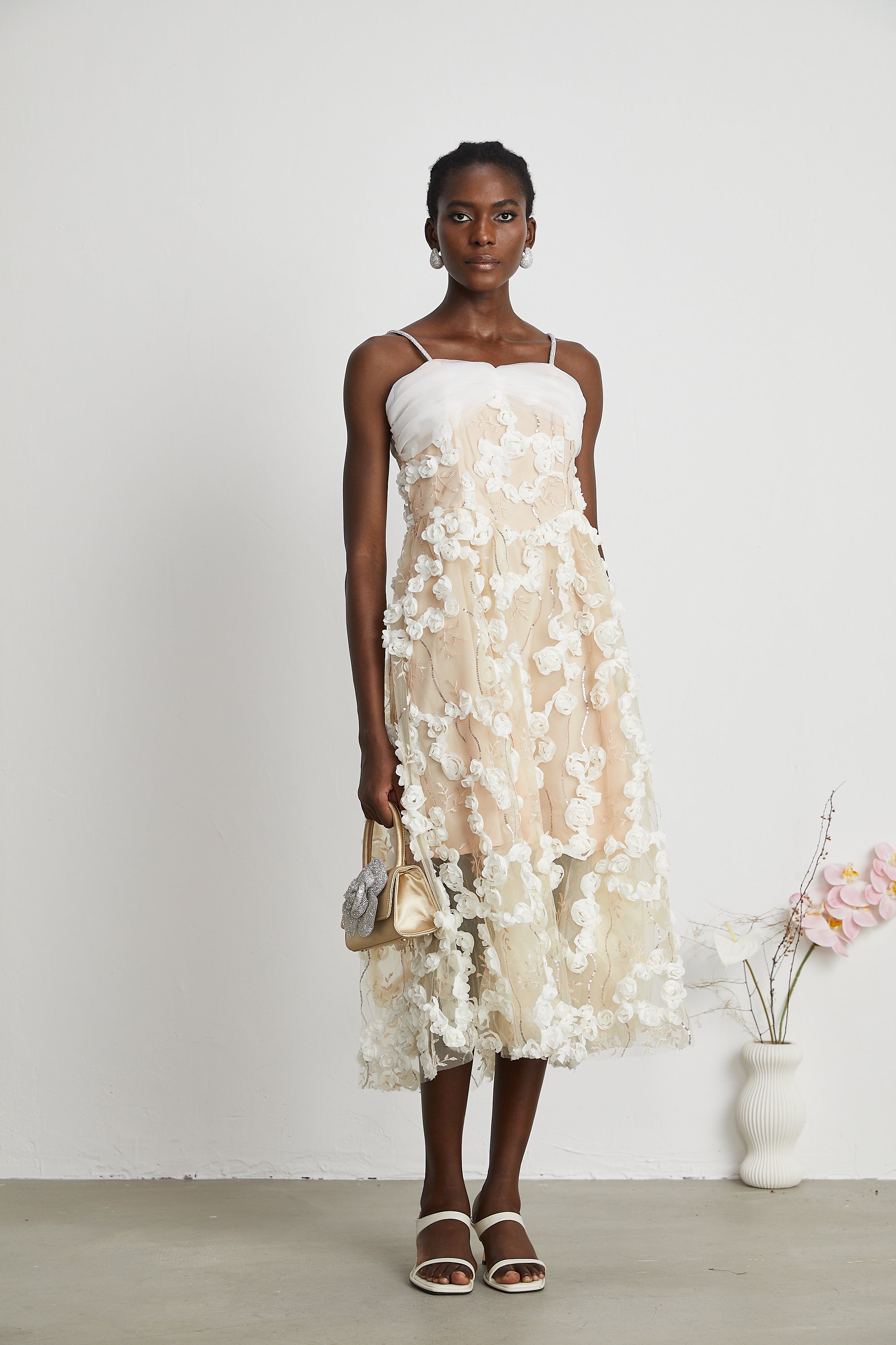 Jacqueline midi elbise