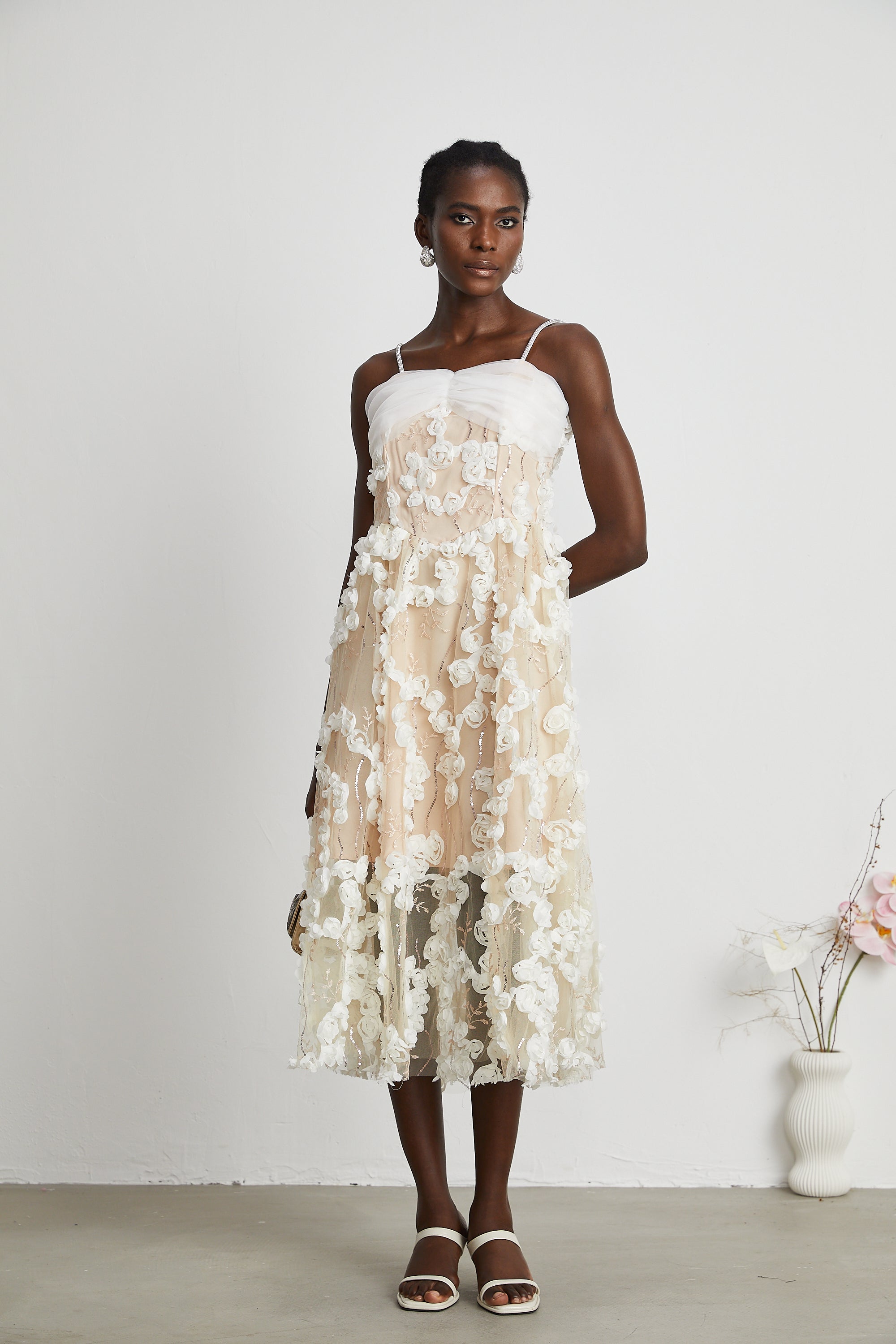 Jacqueline midi elbise