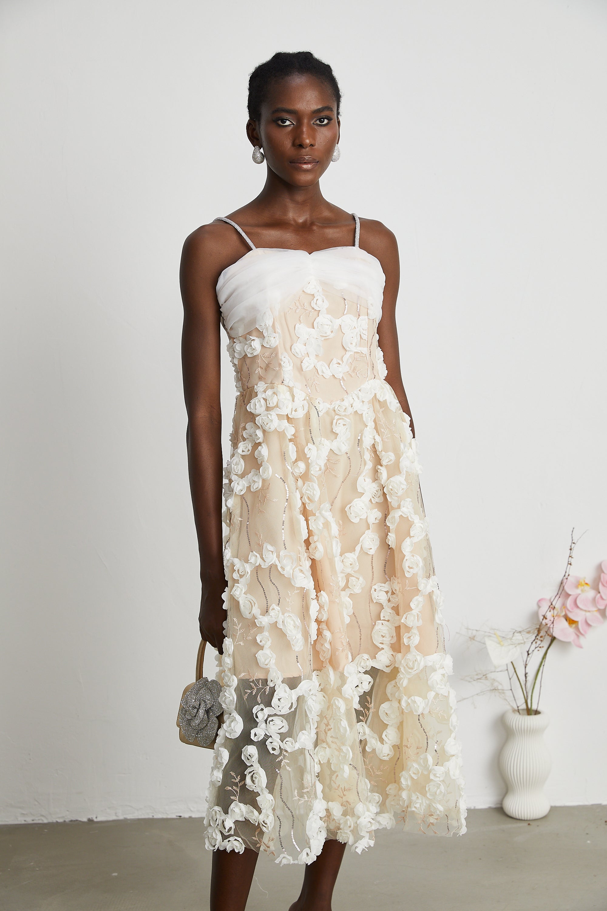 Jacqueline midi elbise