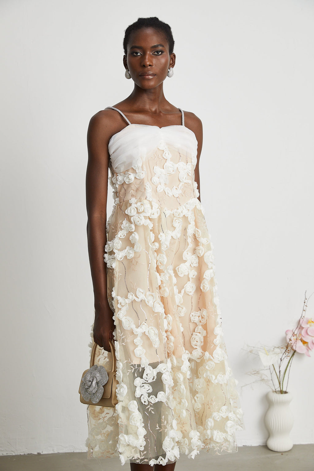 Jacqueline midi elbise