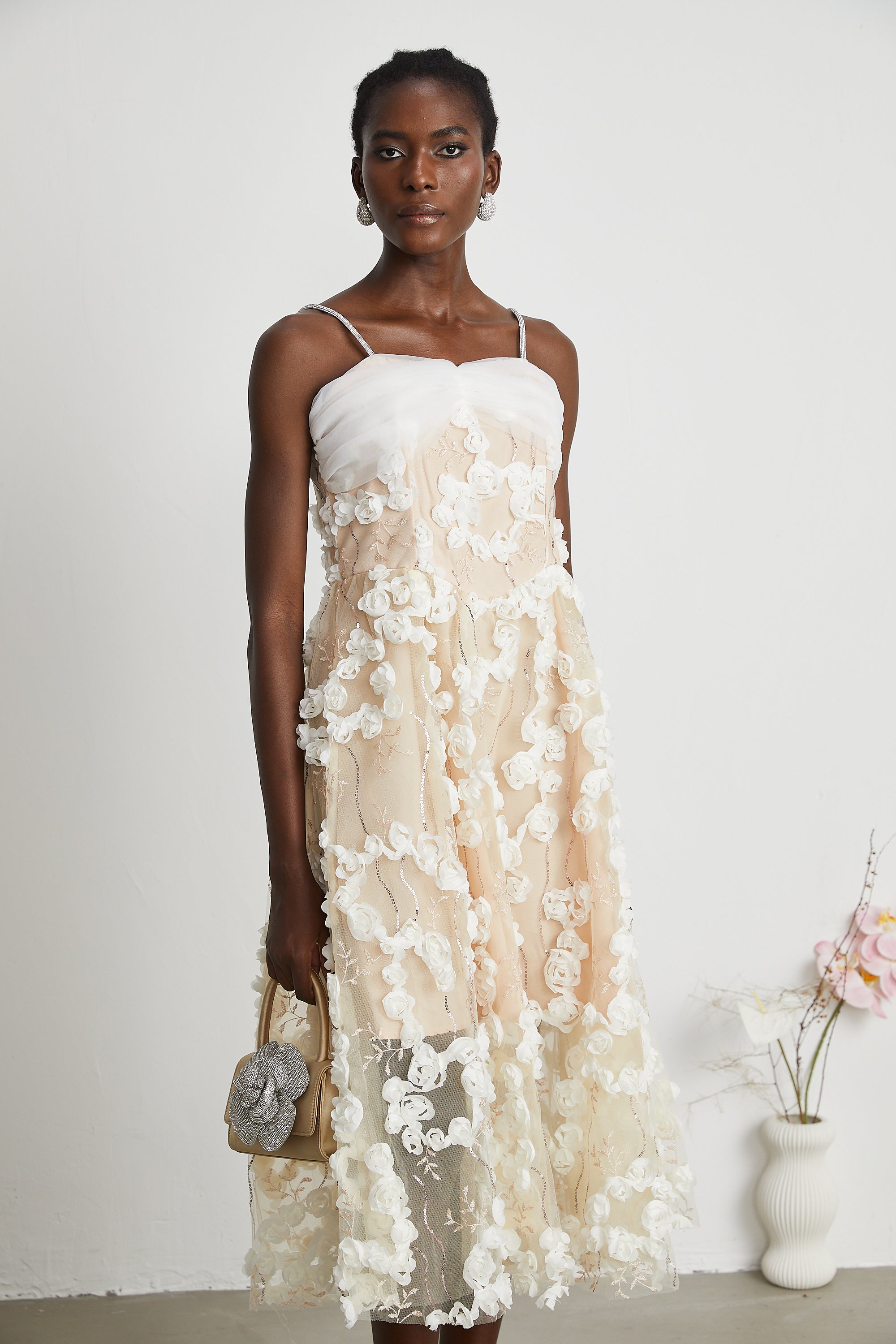 Jacqueline midi elbise