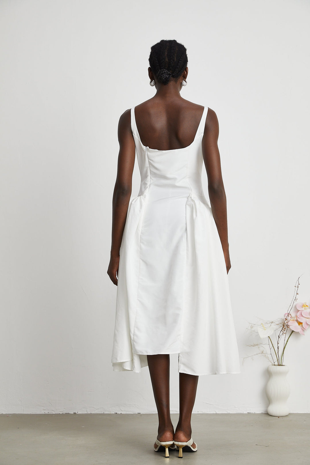 Ingrid midi elbise