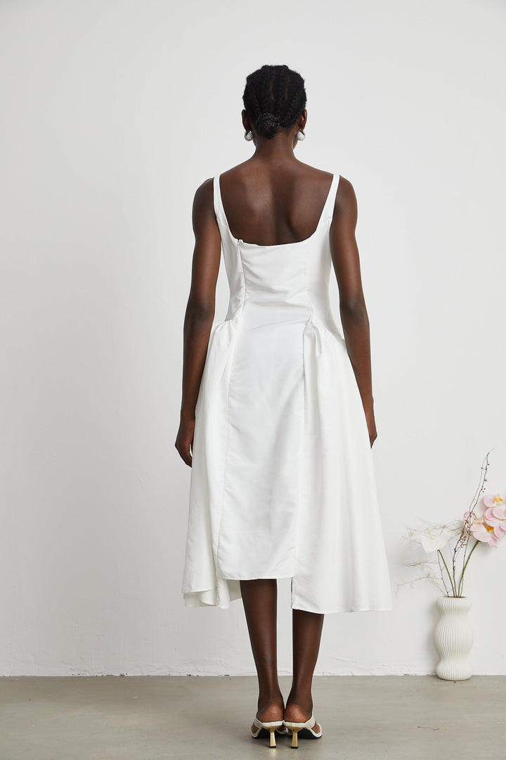 Ingrid midi elbise
