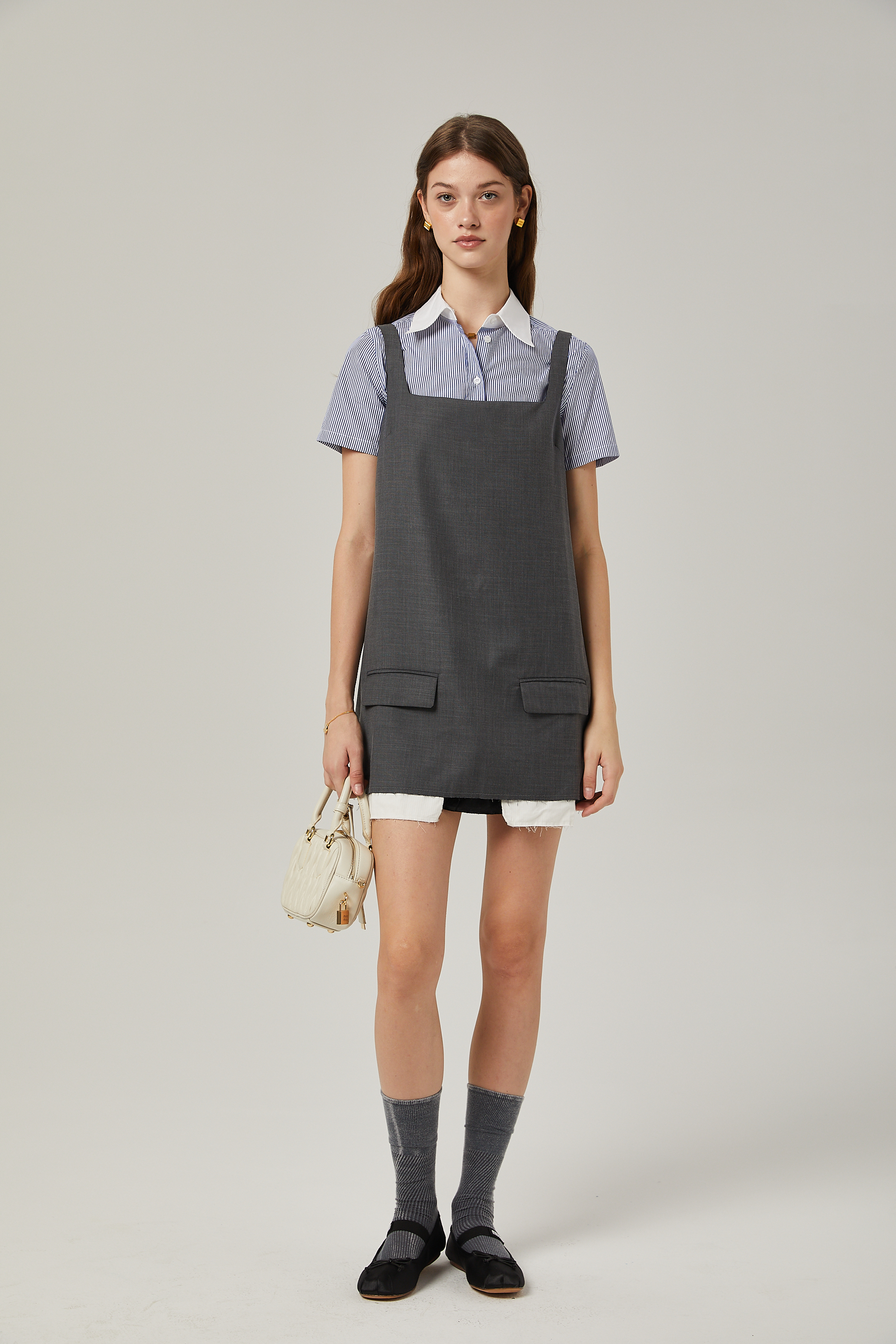 Isabelle kolsuz mini elbise