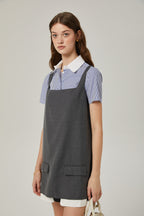 Isabelle kolsuz mini elbise