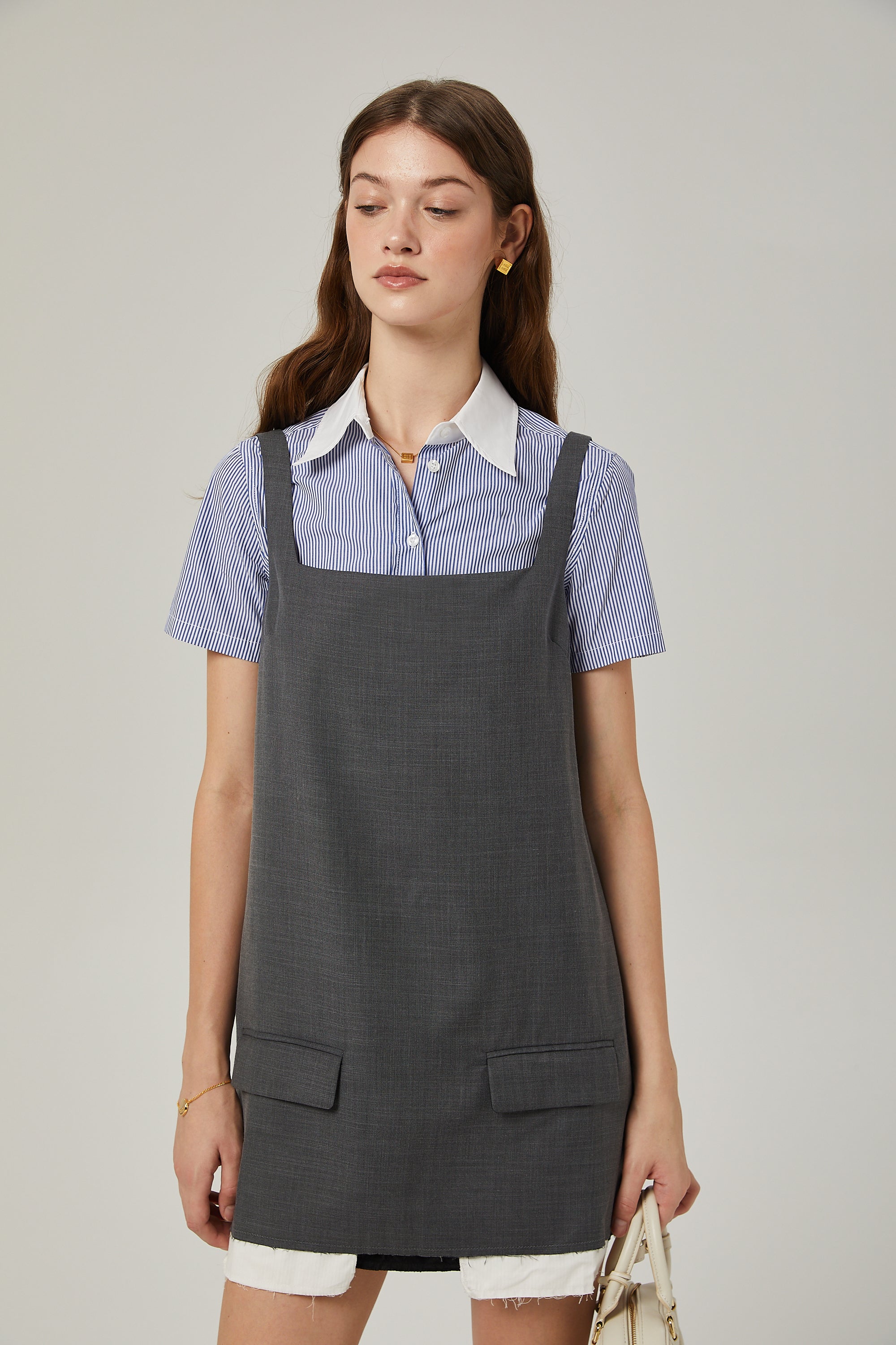 Isabelle kolsuz mini elbise