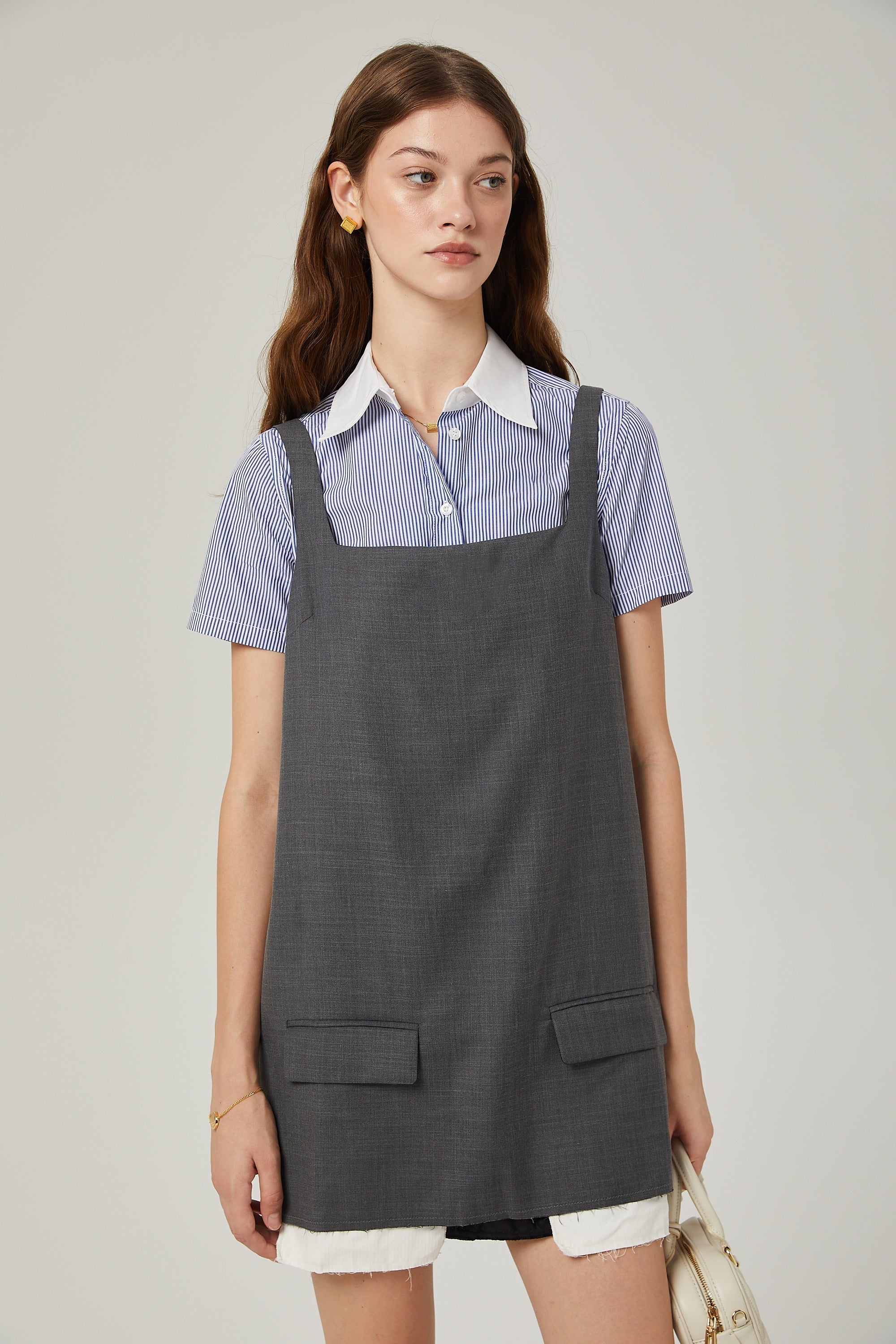 Isabelle kolsuz mini elbise