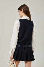 Suzette pileli mini elbise