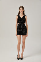 Kalena payetli mini elbise