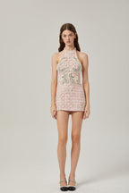 Capucine inci mini elbise