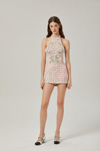 Capucine inci mini elbise