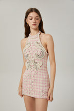 Capucine inci mini elbise